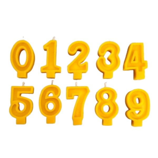 beeswax candle numbers for cake honey