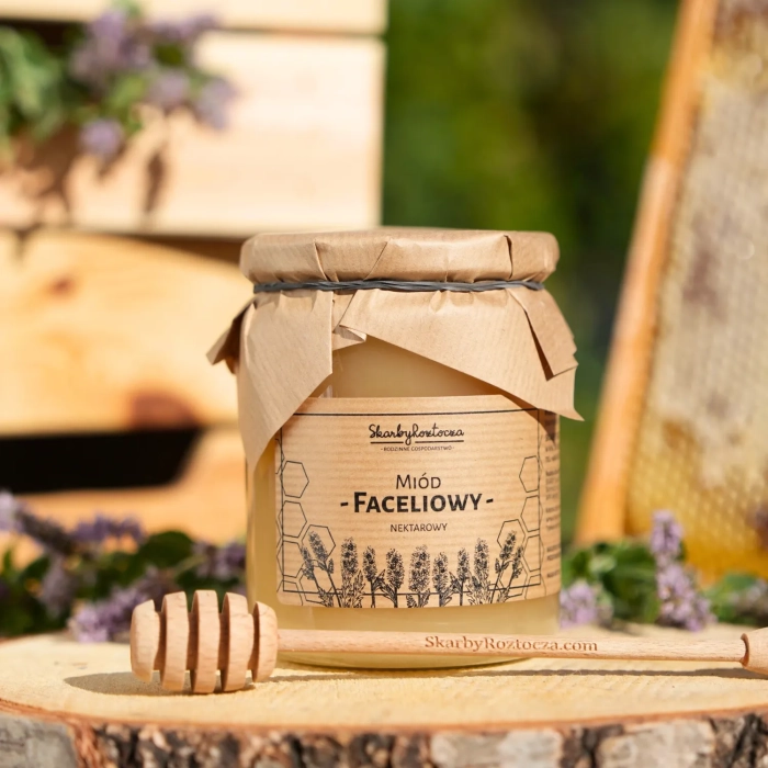 skarby roztocza miel de phacélie 650g produit face carré
