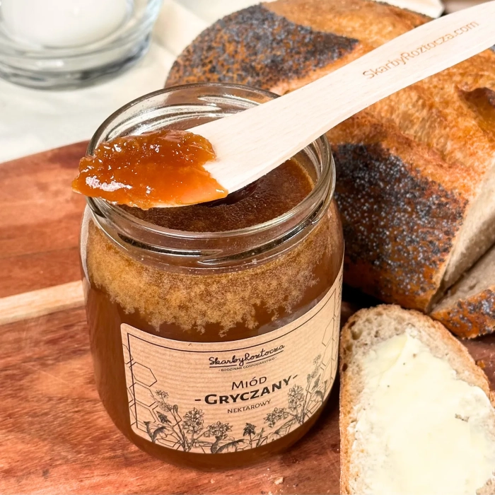 miel de sarrasin 650g skarby roztocza produit carre texture