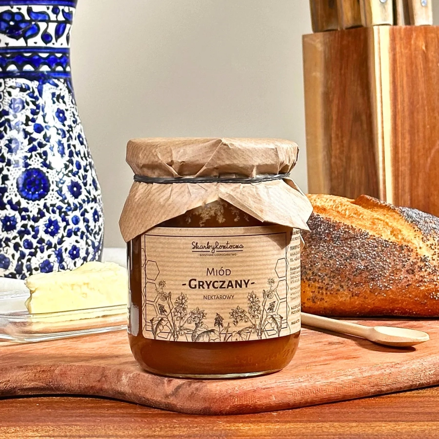 miel de sarrasin 650g skarby roztocza produit carre face