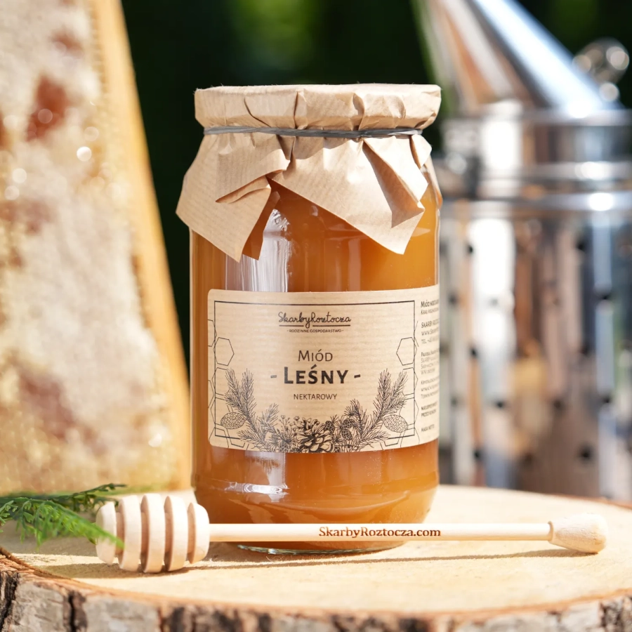 miel de foret 1000g skarby roztocza face produit carree