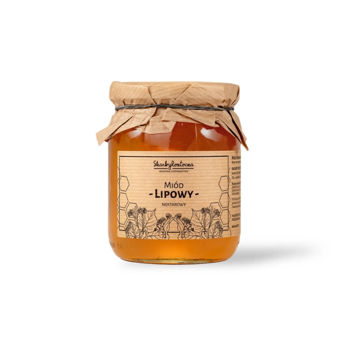 miel de tilleul 650g skarby roztocza fond blanc