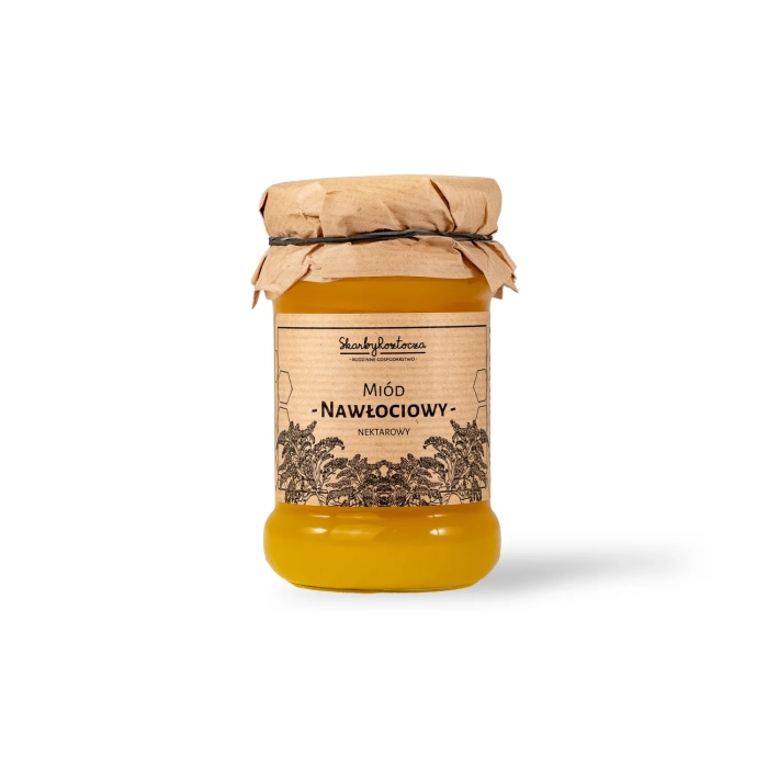miel de verge d'or 370g skarby roztocza fond blanc
