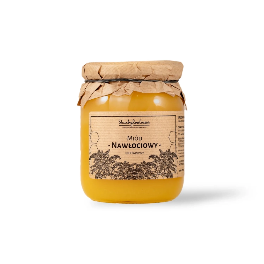 miel de verge d'or 650g skarby roztocza fond blanc