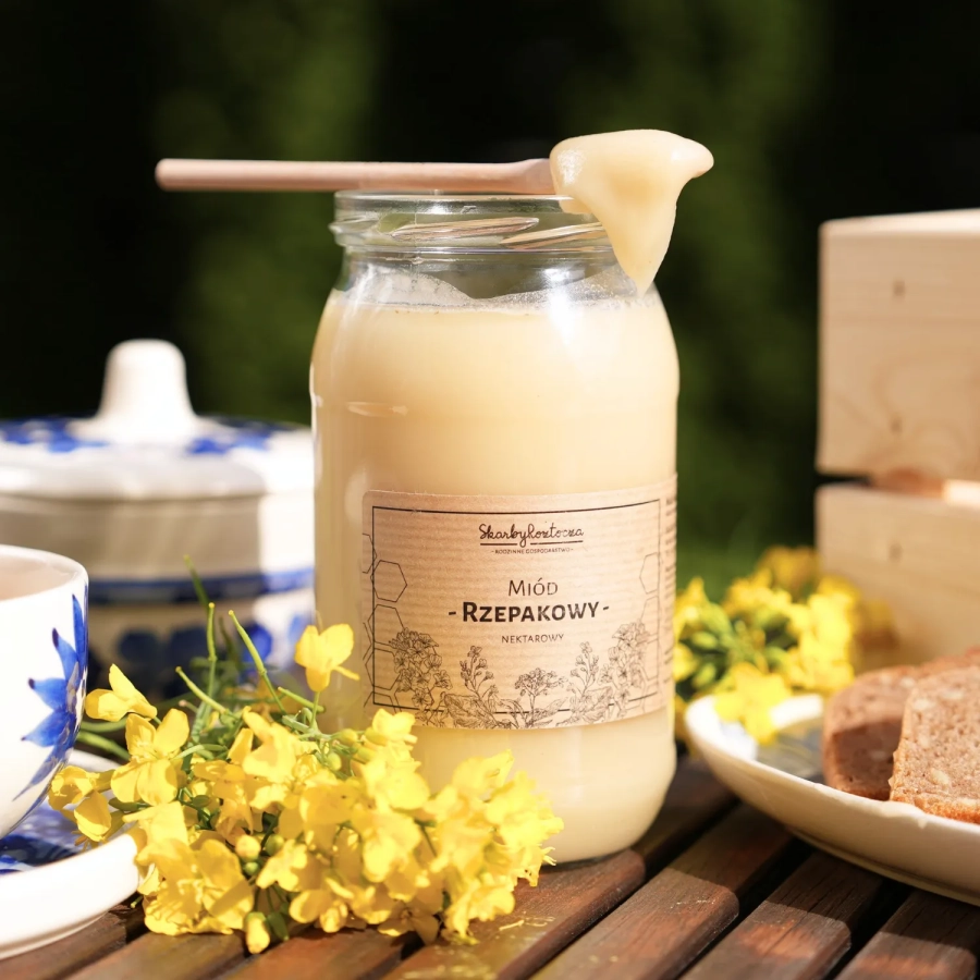 miel de colza 1000g skarby roztocza carré face produit texture