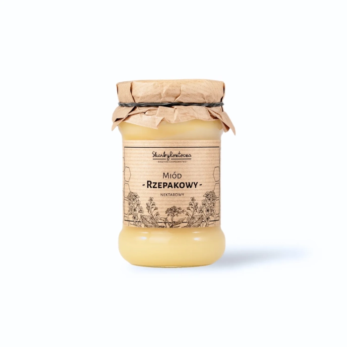 miel de colza 370g skarby roztocza fond blanc