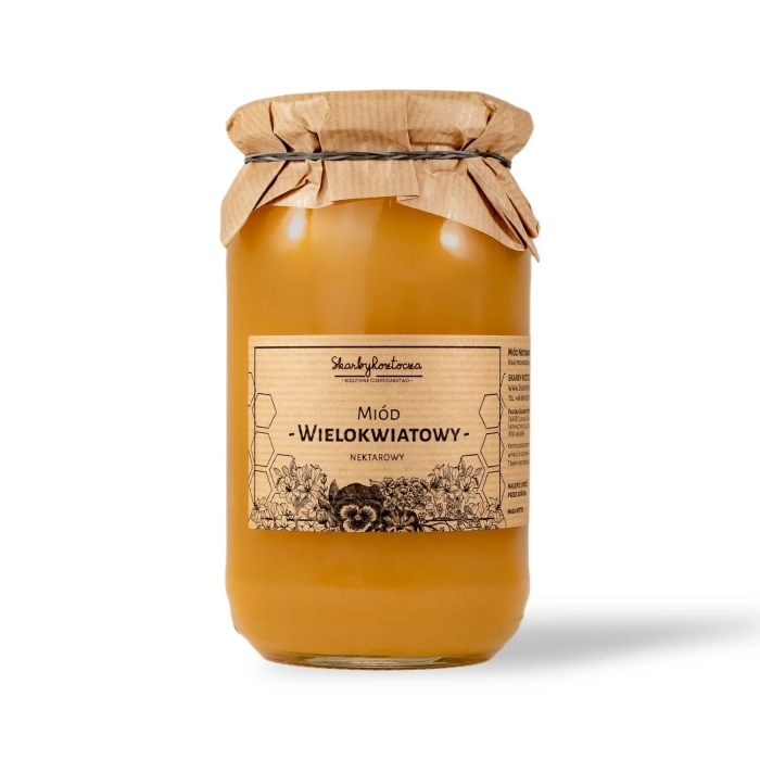 miel toutes fleurs 1000g skarby roztocza fond blanc