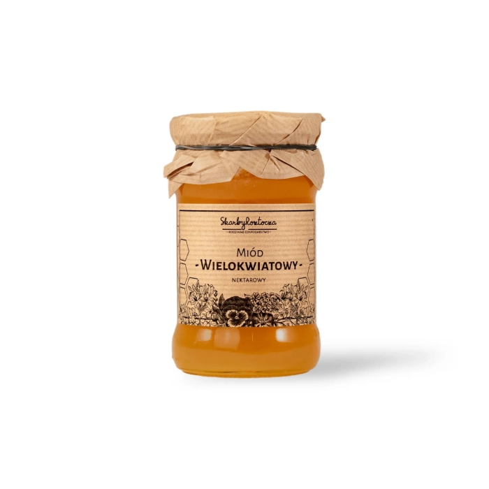 miel toutes fleurs 370g skarby roztocza fond blanc
