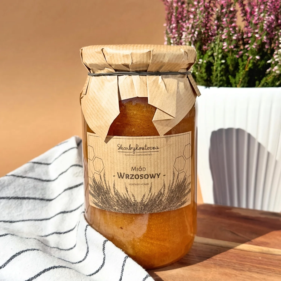 miel de bruyère 1000g skarby roztocza produit carré face