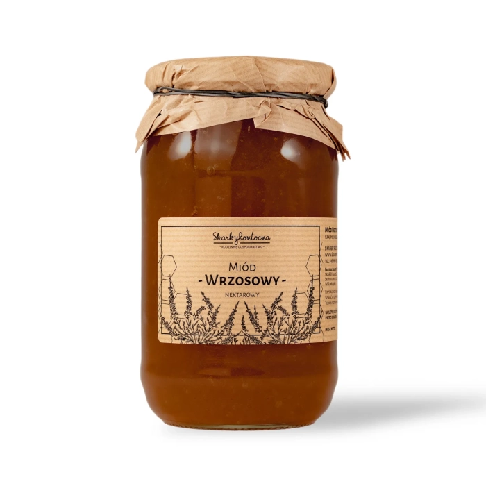 miel de bruyère 1000g skarby roztocza fond blanc