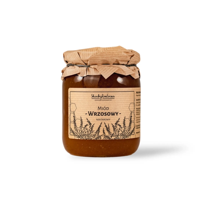 miel de bruyere 650g skarby roztocza fond blanc
