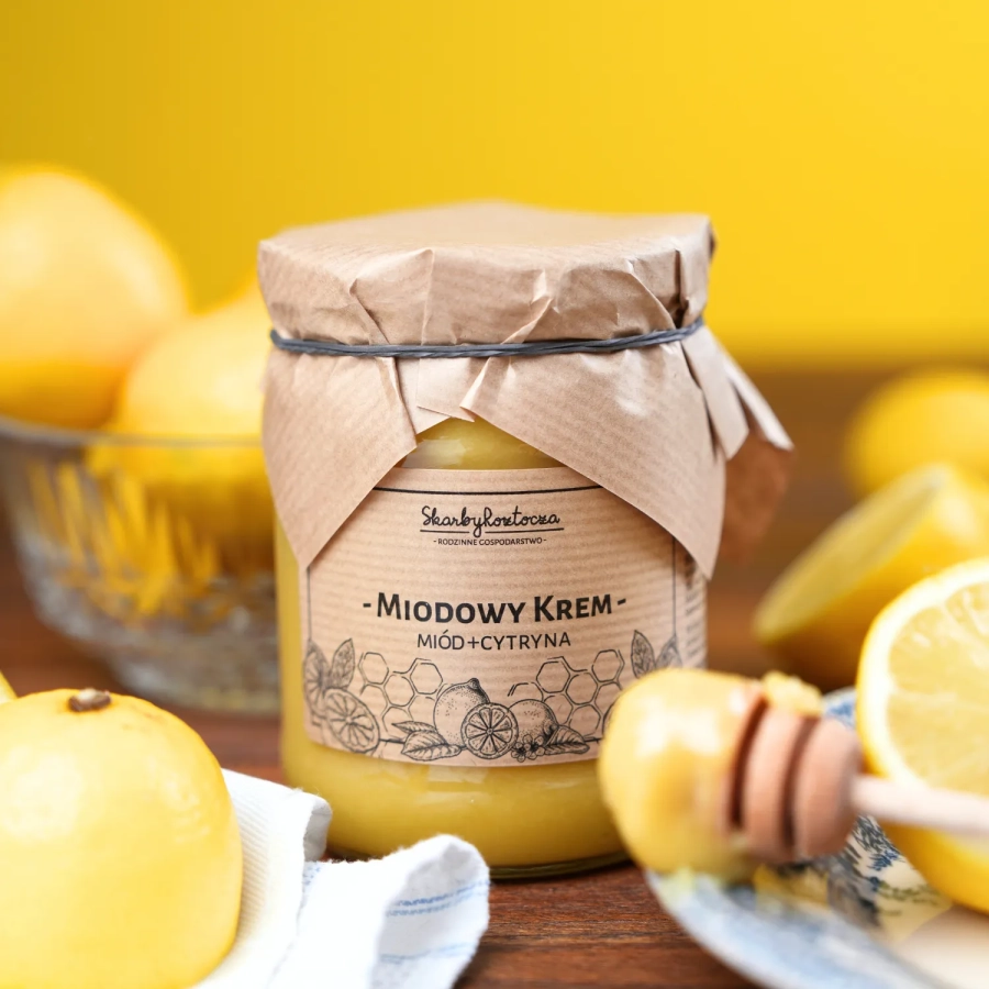 miel au citron 650g skarby roztocza face produit