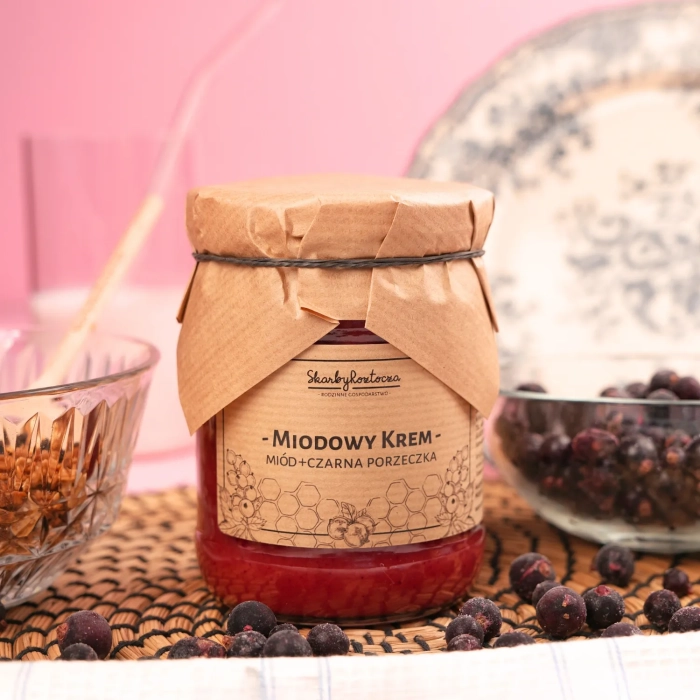 miel au cassis pot moyen skarby roztocza produit carre face