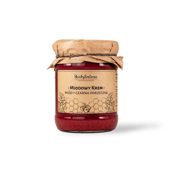 miel au cassis pot moyen fond blanc