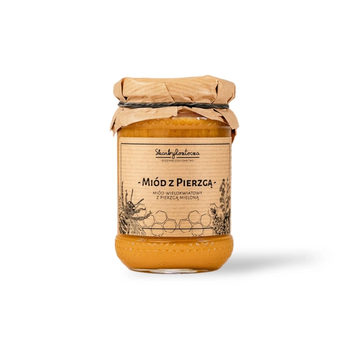 miel au pain d'abeille petit pot fond blanc