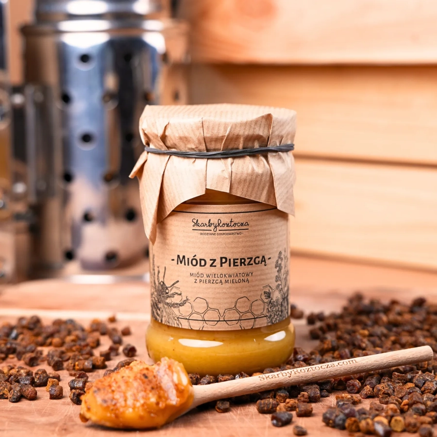 miod-z-pierzga-pszczela-maly-sloik-skarby-roztocza-produktowe-front.webp