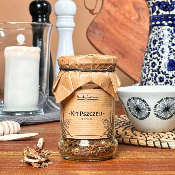 propolis brute trésors de roztocze 50g produit carré face
