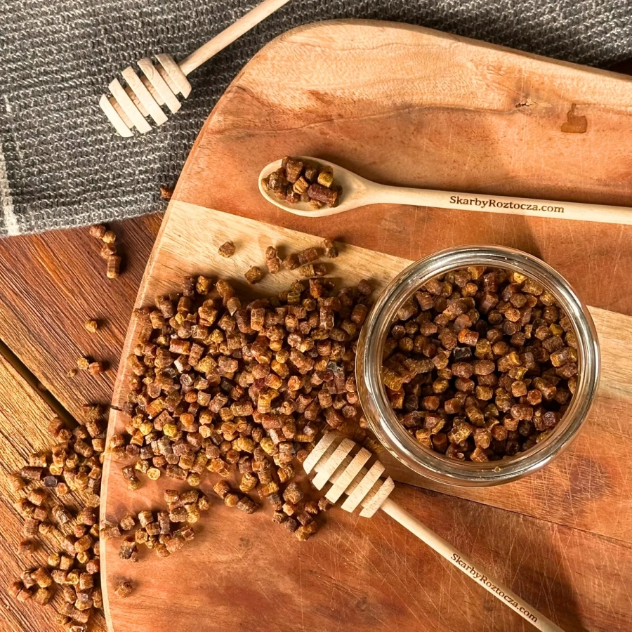 pain d'abeille skarby roztocza produit carré consistance granulés