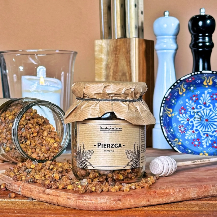 pain d'abeilles 250g tresors de roztocze produit carre face