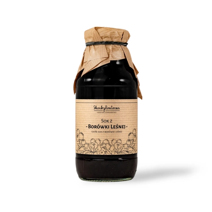 jus de myrtille sauvage skarby roztocza 100% fond blanc