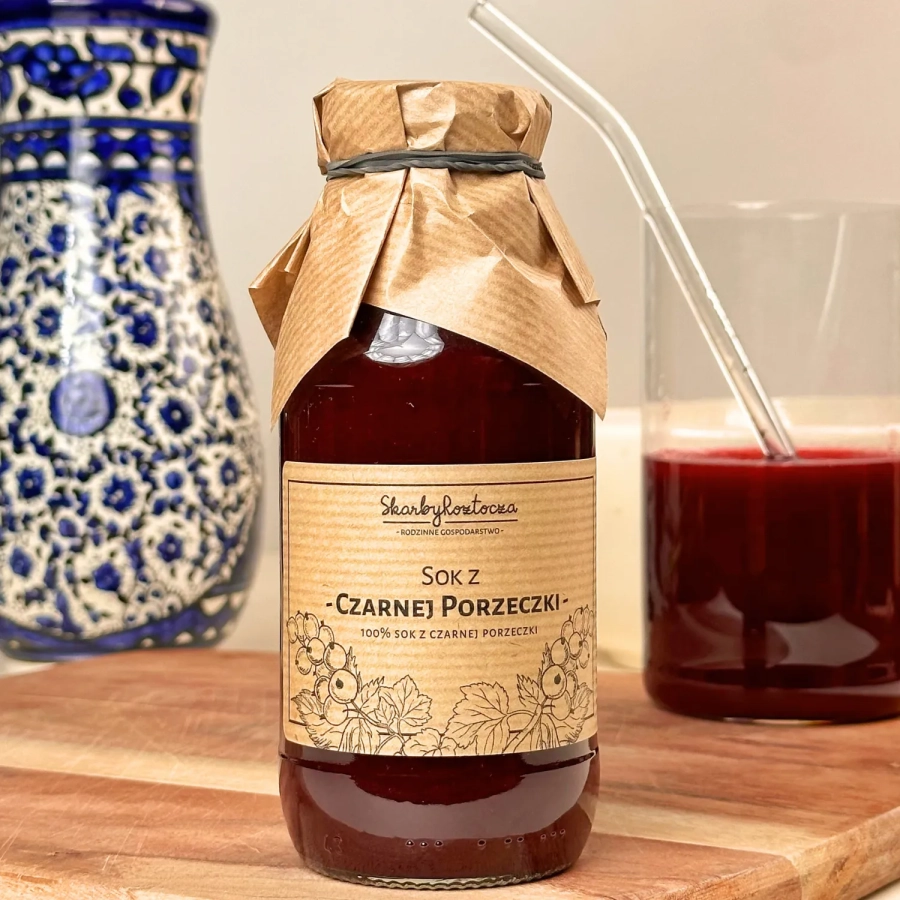 Schwarzer Johannisbeersaft Schätze von Roztocze Front Quadrat Produkt