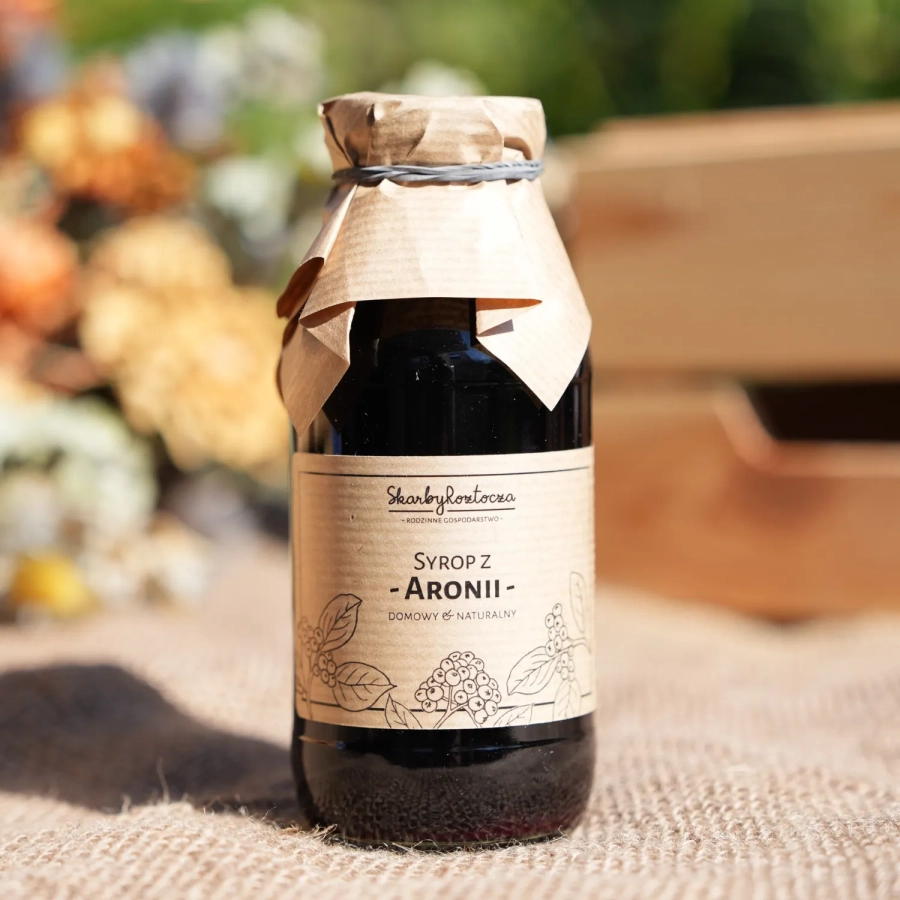 trésors de roztocze sirop d'aronia produit carré face2