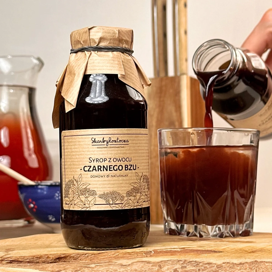 sirop de baies de sureau noir skarby roztocza produit carre