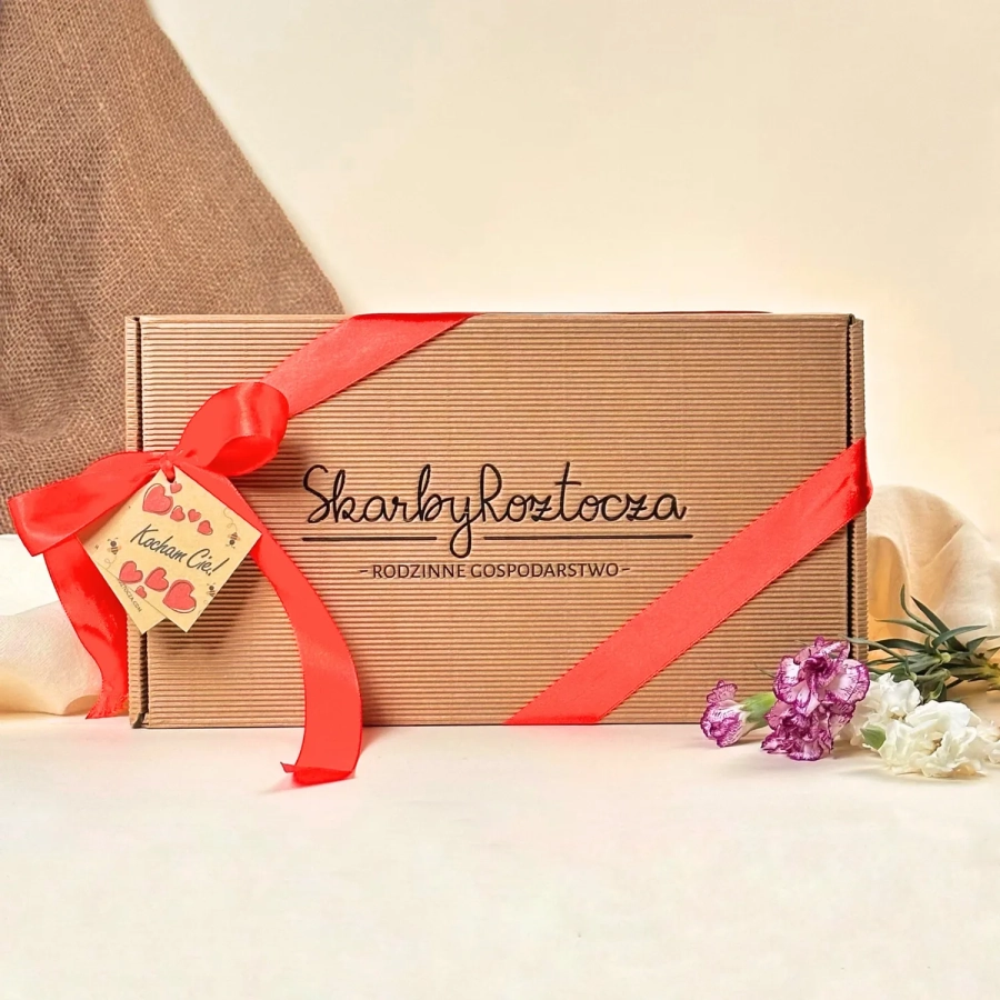 gift set box 3 honeys treasures of roztocze product square traditional bow