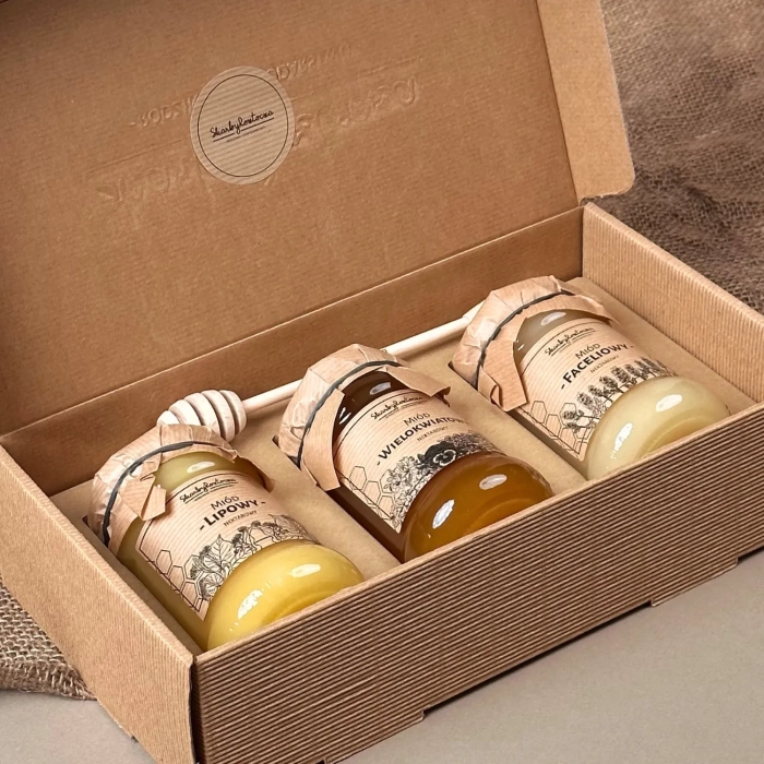 gift set box 3 honeys treasures of roztocze product square classic