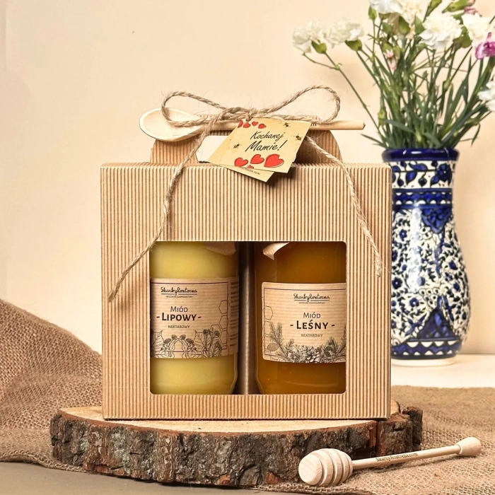 traditional gift set box window 2 large honeys treasures of roztocze product square