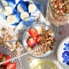 treasures of roztocze granola with bee bread breakfast honey dipper