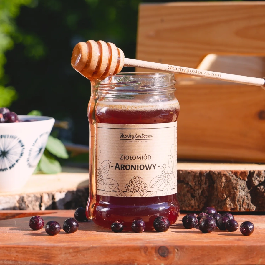 trésors de roztocze miel aux herbes d'aronia