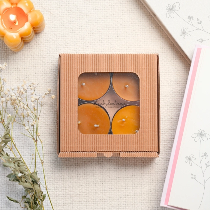 coffret chauffe-plats à la cire d'abeille 4x 33g