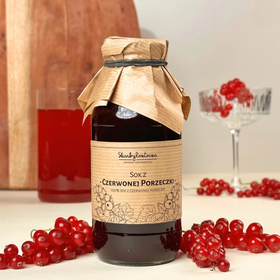 jus de groseilles rouges trésors de roztocze 100% face carré produit