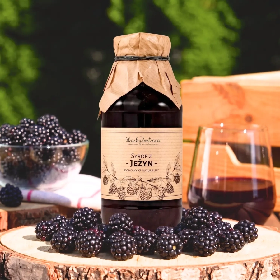 sirop de mûres naturel épais trésors de roztocze