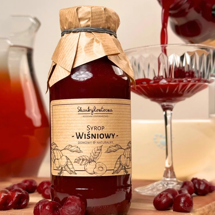 cherry syrup skarby roztocza front square fruit cherry