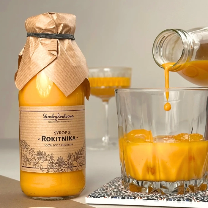 sirop d'argousier trésors de roztocze
